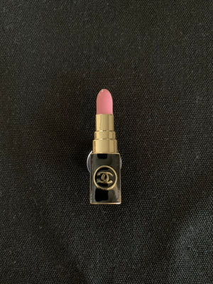 Pink CC lipstick charm